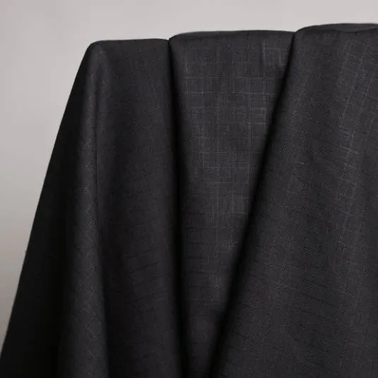 Linnen viscose little tile deep charcoal